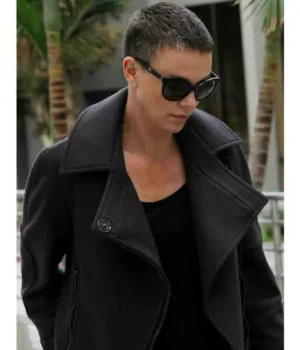  	Mad Max Fury Road Charlize Theron Black Wool Jacket