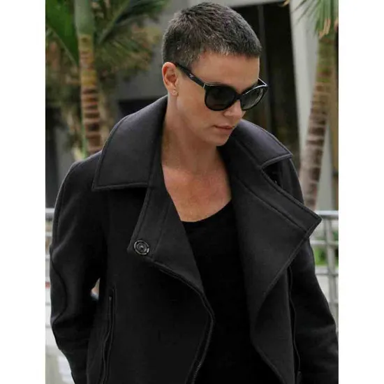Mad Max Fury Road Charlize Theron Black Wool Jacket Mad Max Fury Road Charlize Theron Black Wool Jacket