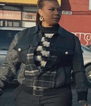  	Queen Latifah The Equalizer S02 Plaid Wool Jacket