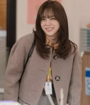  	A Business Proposal Shin Ha Ri Wool Brown Jacket