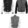  	Mens College Style Wool Varsity Letterman Bomber Jacket