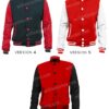  	Mens College Style Wool Varsity Letterman Bomber Jacket