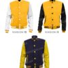  	Mens College Style Wool Varsity Letterman Bomber Jacket
