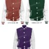  	Mens College Style Wool Varsity Letterman Bomber Jacket
