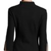  	Yellowstone S04 Beth Dutton Black Inverted Notch Neck Jacket