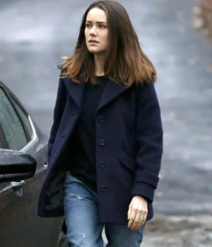  	The Blacklist Elizabeth Keen Blue Wool Coat Jacket