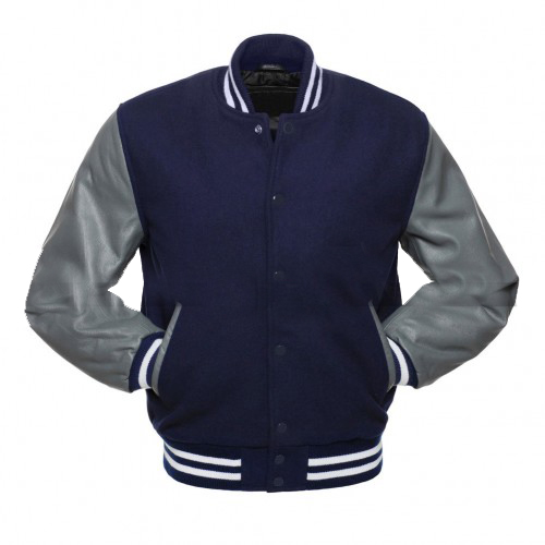 Rim of the World Alex High School Blue Bomber Leather Jacket Rim of the World Alex High School Blue Bomber Leather Jacket