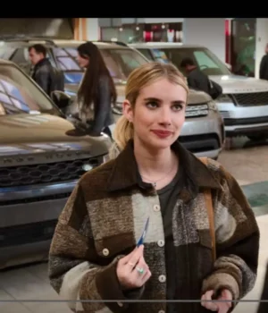  	Emma Roberts Holidate Sloane Brown Jacket