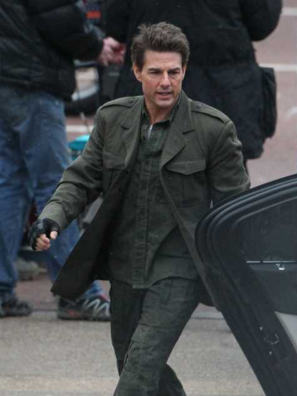 Tom Cruise Edge Of Tomorrow Green Jacket Coat Tom Cruise Edge Of Tomorrow Green Jacket Coat