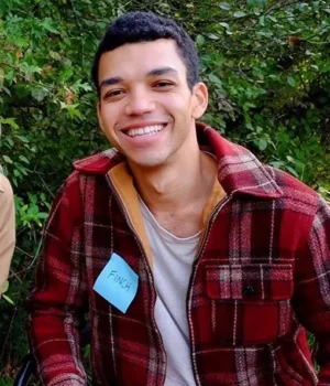  	Justice Smith All The Bright Places Theodore Finch Red Jacket