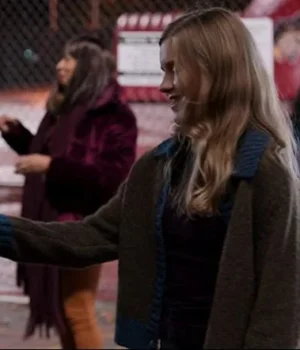  	Moxie 2021 Vivian Brown Wool Sweater Jacket