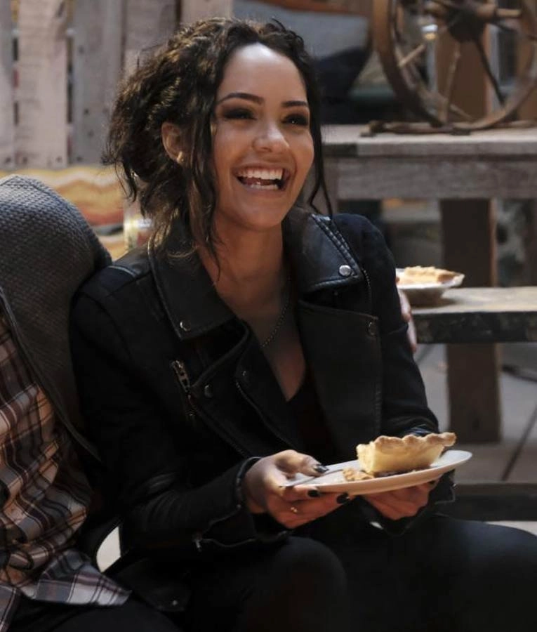 Riley Davis MacGyver Biker Black Jacket Riley Davis MacGyver Biker Black Jacket
