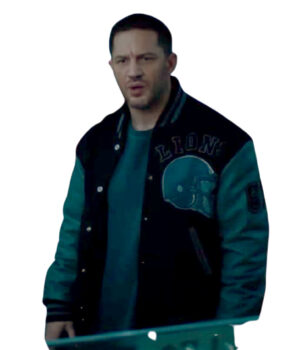  	Tom Hardy Venom 2 Eddie Brock Blue Bomber Jacket