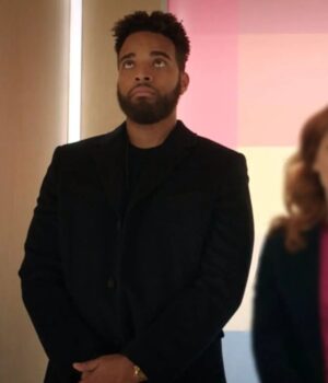  	Zoey’s Extraordinary Playlist Simon Black Wool Coat