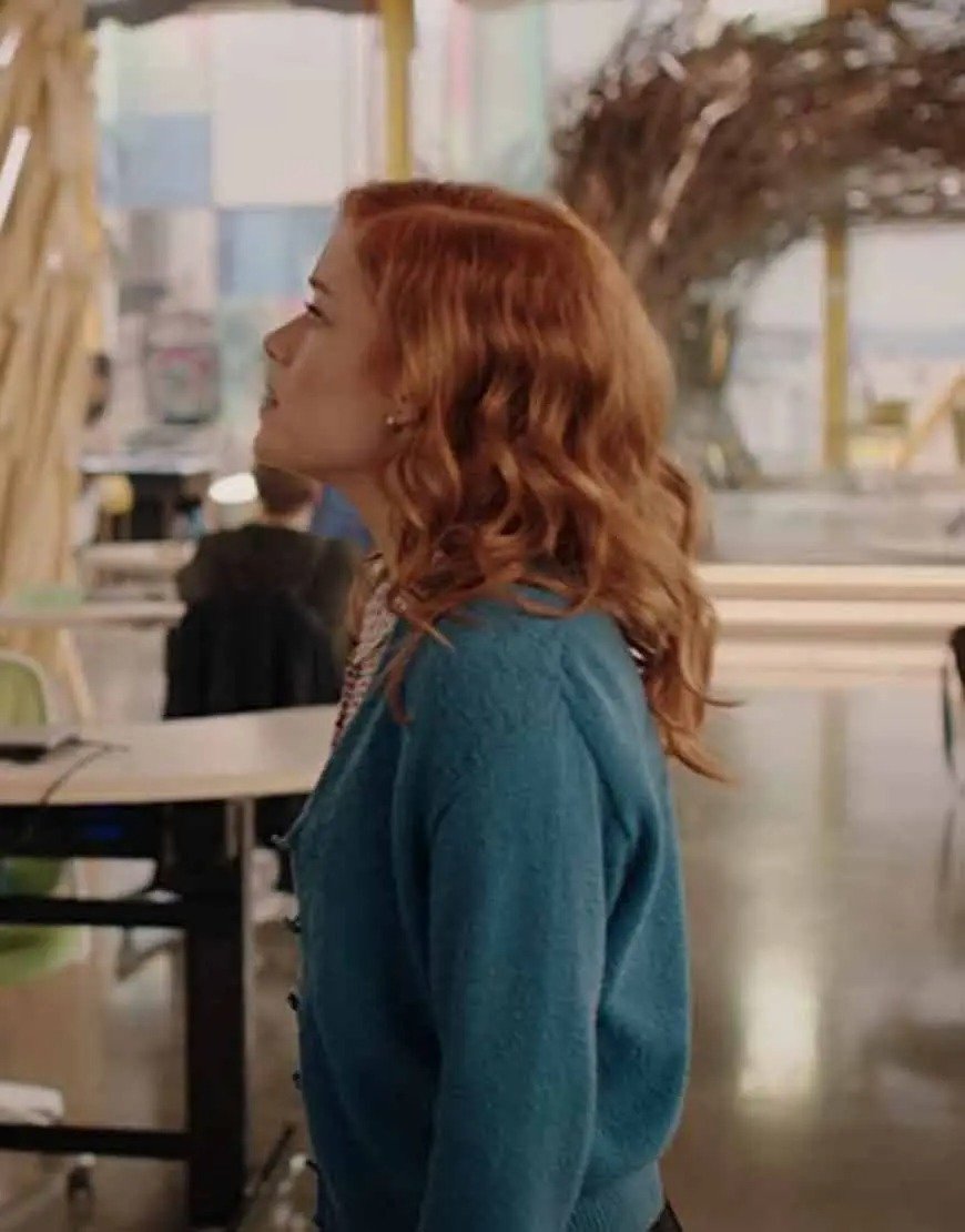 Jane Levy Zoey’s Extraordinary Playlist Blue Wool Jacket Jane Levy Zoey’s Extraordinary Playlist Blue Wool Jacket