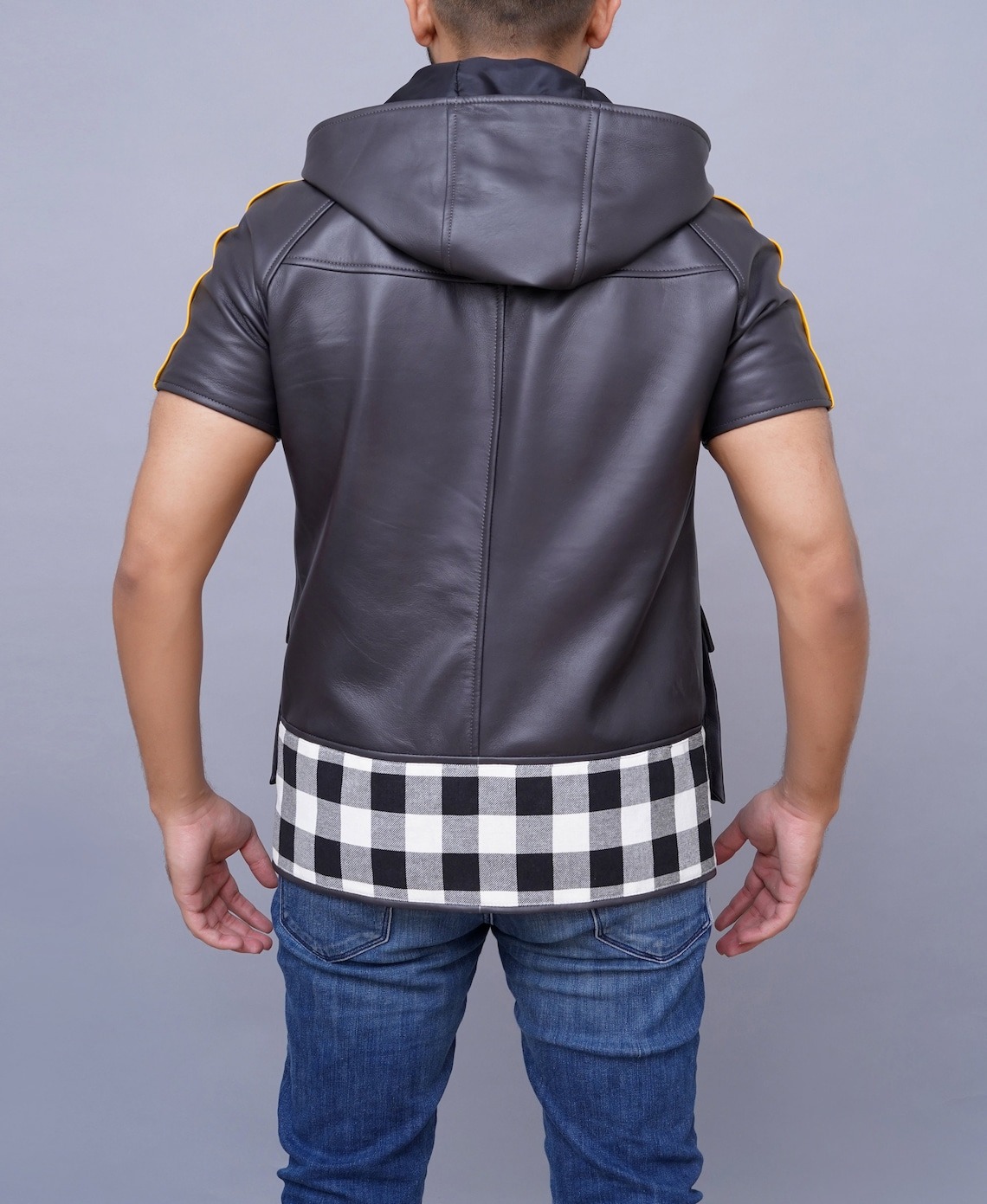 Kingdom Hearts 3 Riku Leather Half Sleeves Jacket Kingdom Hearts 3 Riku Leather Half Sleeves Jacket