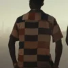  	Bel-Air Jordan L. Jones Brown Patchwork Print Shirt