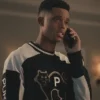  	Bel-Air S02 Will Smith Black Cat Embroidered Shirt