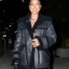  	Bel Air S02 Karrueche Tran Aviator Leather Jacket