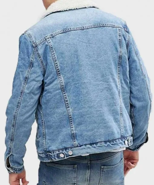 Black Panther Erik Killmonger Blue Trucker Denim Jacket Black Panther Erik Killmonger Blue Trucker Denim Jacket