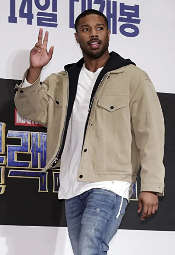 Black Panther Michael B Seoul Premiere Cotton Jacket Black Panther Michael B Seoul Premiere Cotton Jacket