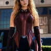  	Wanda Sleeveless Doctor Strange Costume Leather Jacket