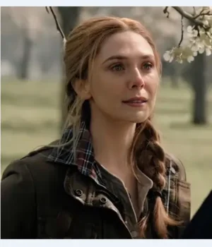  	Scarlet Doctor Strange 2022 Brown Leather Jacket