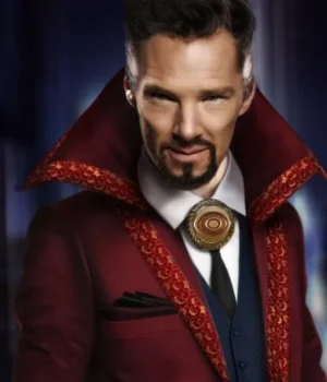  	Benedict Cumberbatch Doctor Strange Long Red Coat