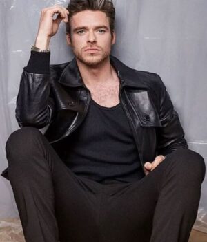  	The Eternals Ikaris Black Leather Jacket