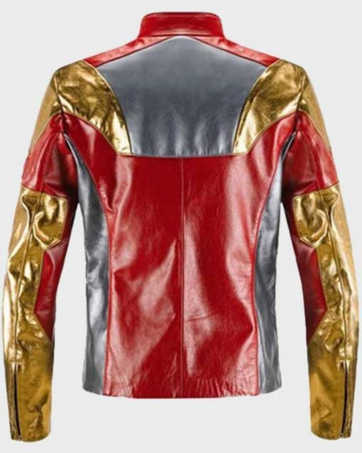 Spider-Man Homecoming Tony Stark Multicolor Leather Jacket Spider-Man Homecoming Tony Stark Multicolor Leather Jacket