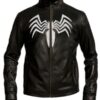  	Spiderman 3 Venom Black Leather Jacket