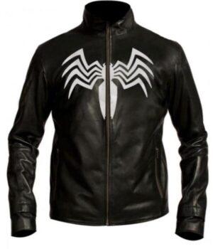  	Spiderman 3 Venom Black Leather Jacket