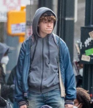  	Spiderman No Way Home Drug Dealer Blue Bomber Jacket