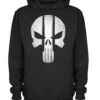  	The Punisher Skull Logo Fleece Hoodie Jacket