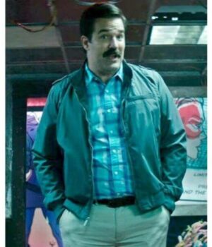  	DeadPool 2 Rob Delaney Grey Bomber Jacket