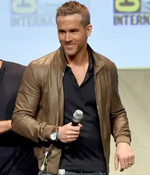  	Deadpool 3 Ryan Reynolds Leather Jacket