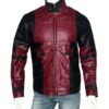  	Deadpool Ryan Reynolds Leather Red Jacket