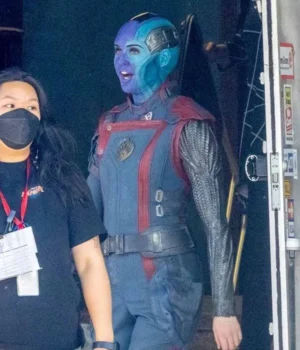  	Nebula Guardians of The Galaxy 3 Red And Blue Jacket