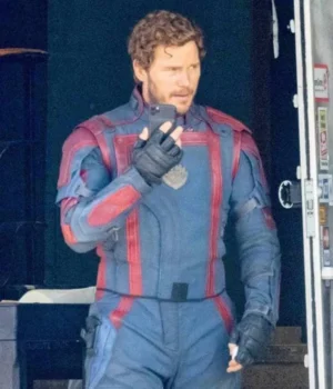  	Star Lord Guardians of The Galaxy 3 Blue Jacket