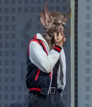  	Guardians of The Galaxy 3 Bat White and Blue Varsity Jacket