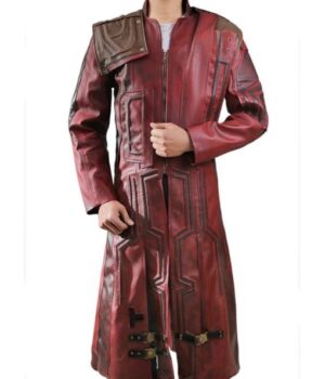  	Star Lord Vol 2 Guardians Of The Galaxy Leather Trench Coat