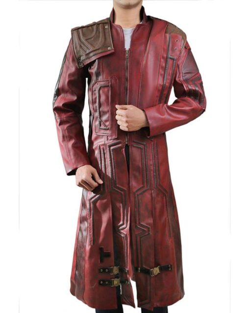 Star Lord Vol 2 Guardians Of The Galaxy Leather Trench Coat Star Lord Vol 2 Guardians Of The Galaxy Leather Trench Coat