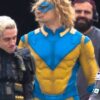  	The Suicide Squad 2 Javelin Yellow and Blue Leather Costume Jacket