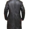 Suicide Squad Jai Courtney Black Leather Shearling Coat Suicide Squad Jai Courtney Black Leather Shearling Coat