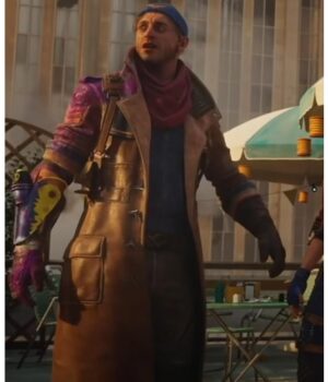  	Suicide Squad Kill Justice League Captain Boomerang Leather Trench Coat