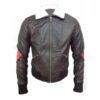  	The Harley Quinn Brown Aviator Leather Jacket