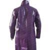  	Joker Suicide Squad Crocodile Notch Collar Purple Leather Coat