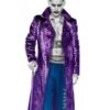  	Joker Suicide Squad Crocodile Notch Collar Purple Leather Coat