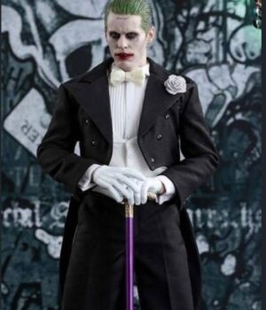  	Suicide Squad The Joker Notch Collar Black Blazer Coat