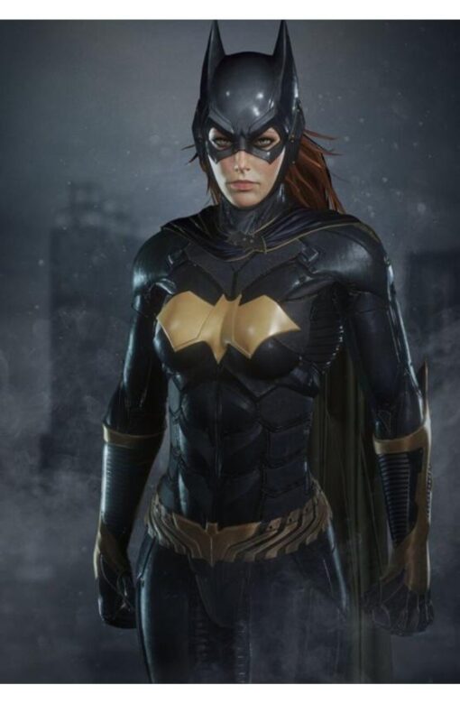 Batman Arkham Knight Batgirl Black Leather Costume Jacket Batman Arkham Knight Batgirl Black Leather Costume Jacket